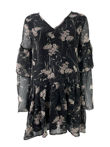 LOST IN LUNAR Women's Black Eden Mini Dress Size US 4 NWT