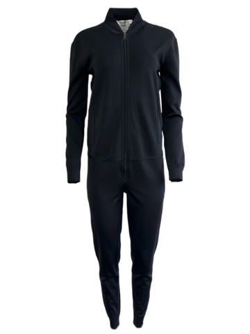 Max Mara Women's Black Entrata Long Sleeve Stretchy Jumpsuit Size 6 NWT