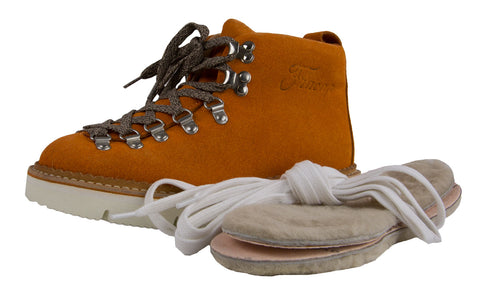 RONNIE FIEG X FRACAP LIMITED EDITION Women's Suede USA Boots, Rust, US 4.5