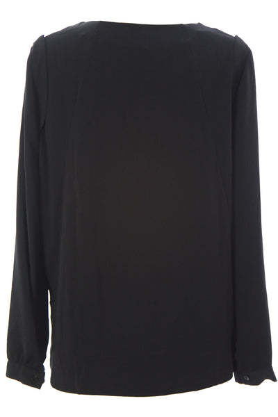 SURFACE TO AIR Women's Black Frieze Blouse $310 NEW