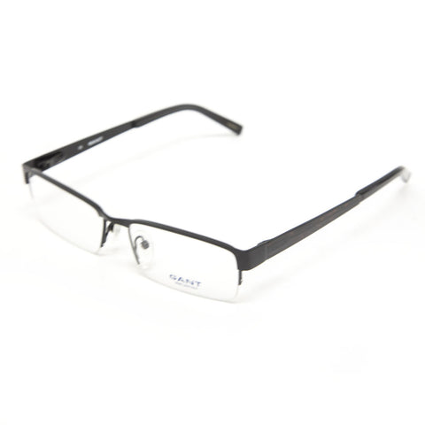 Gant Alger Rectangular Semi-Rimless Eyeglass Frames 54mm - Satin Black NEW