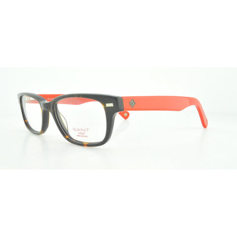 GANT RUGGER GR Gates Rectangular Eyeglass Frames 51-17-140 -Tortoise Orange NEW