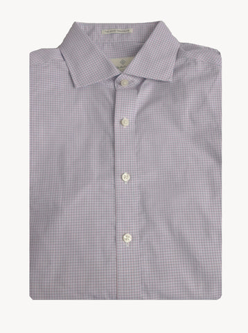 GANT DIAMOND G Men's Sky Madras Check Fitted Spread Collar 303827 Size 40 NWT