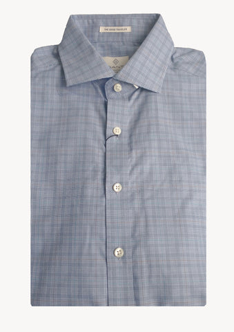GANT DIAMOND G Men's Marine Stretch Broadcloth Check Shirt 3051104 Size 40 NWT