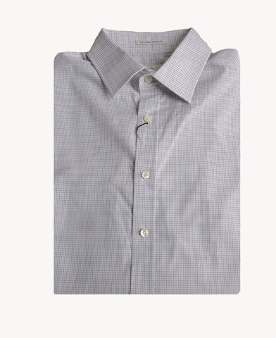 GANT DIAMOND G Men's Dark Camel Tattersall Check Fitted Shirt 383925 Size 39 NWT