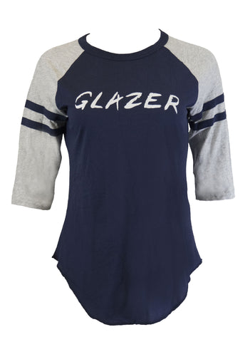 GANT RUGGER Women's Vintage Blue Baseball Tee 409695 Size S $115 NWT