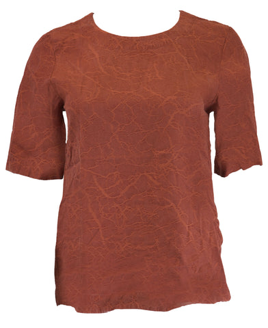 GANT RUGGER Women's Red Canyon Shirt Back Blouse 4382001 Size S $120 NWT