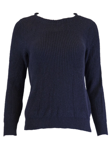 GANT RUGGER Women's Marine The Army Knit Sweater 481413 Size S $155 NWT