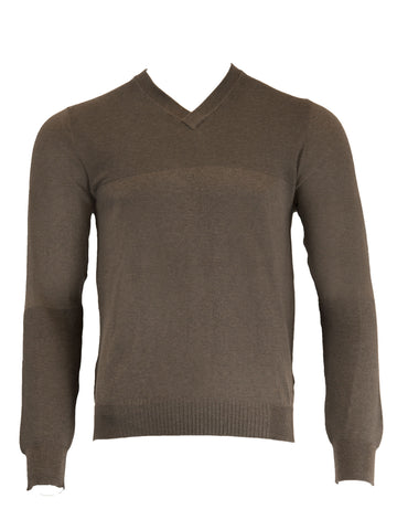 GANT Men's Desert Brown O2 Silk Blend V-Neck Sweater 88529 Size M $185 NWT