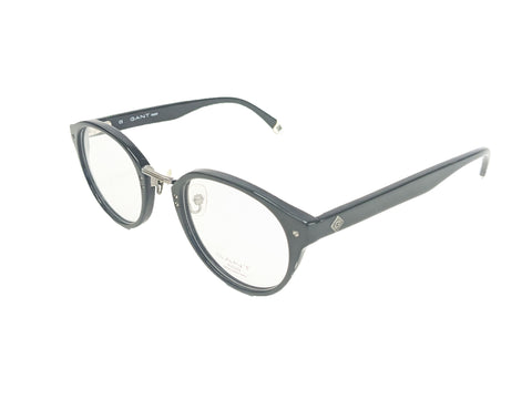 GANT RUGGER Men's Round Dante Eyeglass Frames 50-25-145 -Black NEW