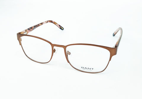 GANT Women's Metal GW4009 Eyeglass Frames 53-18-140 -Satin Light Brown NEW