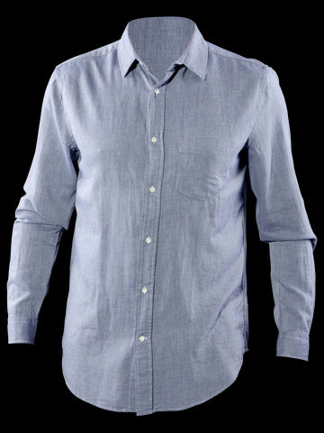 GANT RUGGER Men's Persian Blue Light Twill Shirt 344777 Size M $135 NWT