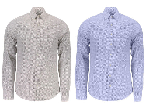 GANT DIAMOND G Men's Fitted Cubic Print Shirt 363115 Size M $225 NWT