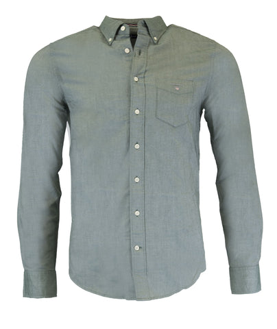 GANT Men's Pine Green Oxford Fitted Button Down Shirt 371039 Size L $99 NWT