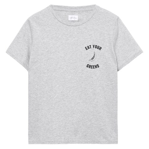 GANT RUGGER Women's Grey Eat Your Greens Tee 406429 Size S $95 NWT