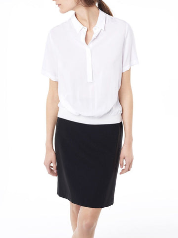 Gant Diamond G Bi-Stretch Wool Pencil Skirt (440089), Black, 36