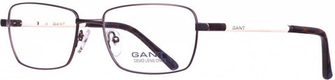 GANT Men's Rectangular G3007 Eyeglass Frames 54-17-145 -Satin Gunmetal NEW