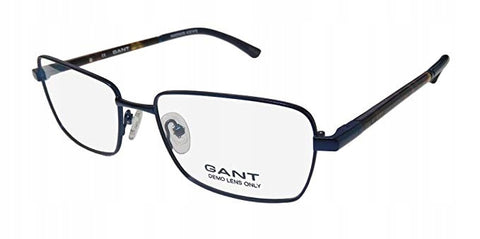 GANT Men's Rectangular G3007 Eyeglass Frames 54-17-145 -Satin Navy NEW