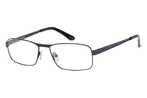 GANT Men's Rectangular G3009 Eyeglass Frames 57-17-145 -Satin Black Navy NEW