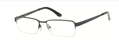 GANT Men's Half Rim G3010 Eyeglass Frames 54-17-145 -Satin Black/Navy NEW