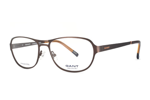 GANT Men's Satin Brown Aviator G3035 Eyeglass Frames 56-17-145 NEW