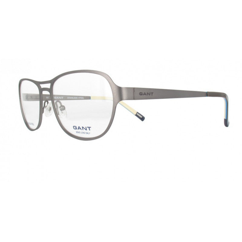 GANT Men's Satin Gunmetal Aviator G3035 Eyeglass Frames 56-17-145 NEW