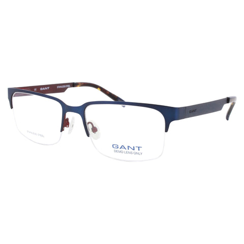 GANT Men's Blue Half Rim GA3077 091 Eyeglass Frames 52-17-140 NEW