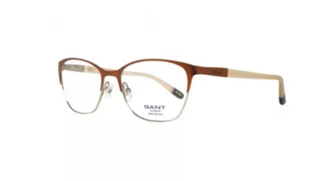 GANT Women's Oval Metal GA4033 Eyeglass Frames 53-17-135 -Orange/Gold NEW