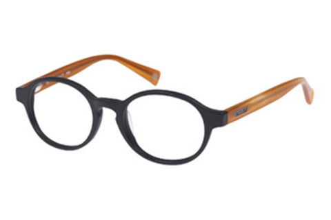 GANT RUGGER Men's Round Ebbets Eyeglass Frames -47-18-140 Black Amber NEW