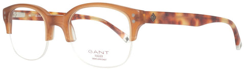 GANT RUGGER Men's Half Rim Tosh Eyeglass Frames 50-20-145 -Matte Brown NEW