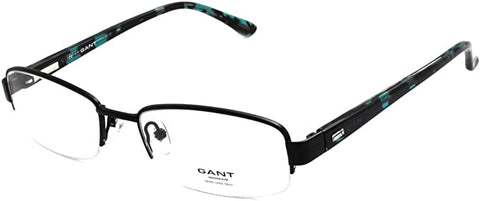 GANT Women's Half Rim Patty Eyeglass Frames 52-18-135 -Satin Black NEW