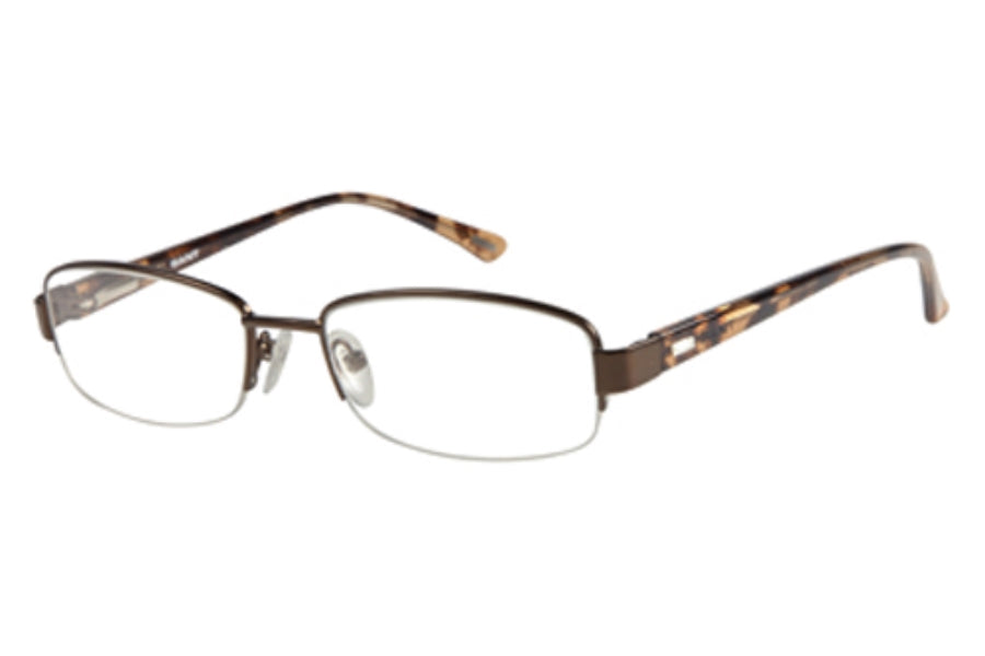 GANT Women's Half Rim Patty Eyeglass Frames 52-18-135 -Satin Brown NEW