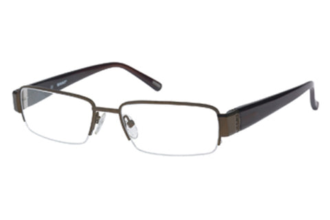 GANT Men's Rectangular Metal Alimuri Eyeglass Frames 54-17-140 -Satin Brown NEW