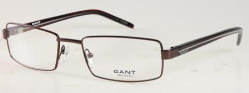 GANT Men's Rectangular G David Eyeglass Frames 58-20-140 -Satin Brown NEW