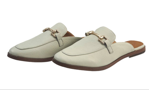 URGE Women's Blue Soft Genuine Leather Fresh Iced Flat Mules #16153 NWB