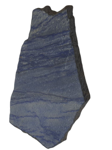 RABLABS Blue Cobalt With Silver Natural Stone Platter #KI006 NWB