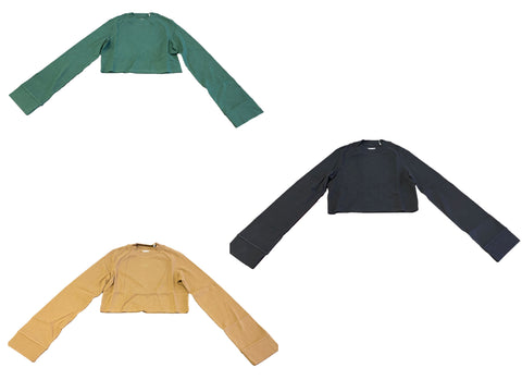 KITH Women's Ellison Cropped Mock Neck Top KHW2064 NWT