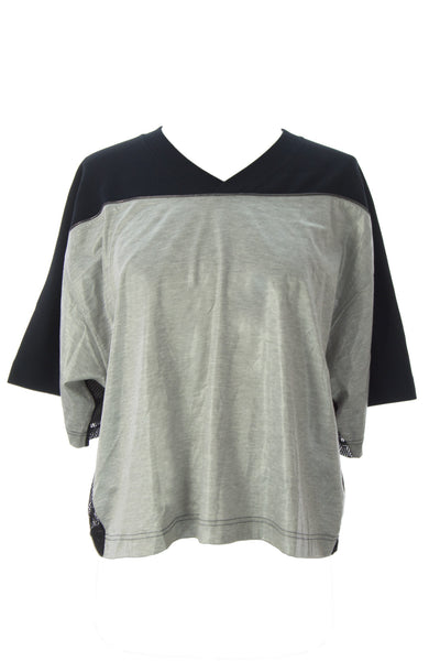 SURFACE TO AIR Women's Dark Sapphire + Grey Kicks Shirt $190 NEW