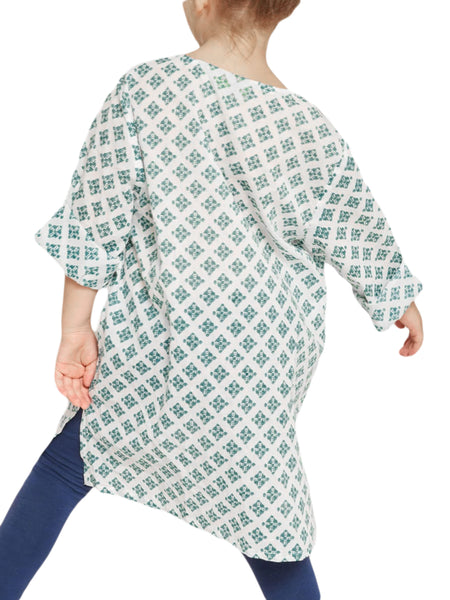 ROBERTA ROLLER RABBIT Girls Mint Meda Kurta $50 NEW