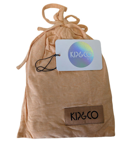 Kip&Co Peach Jersey Cotton Baby Bassinet Fitted Sheet NWT