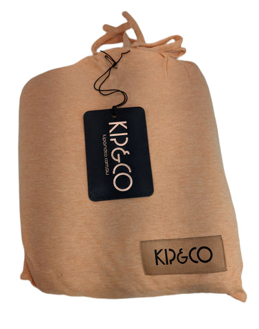 Kip&Co Peach Jersey Cotton Flat Bed Sheet NWT