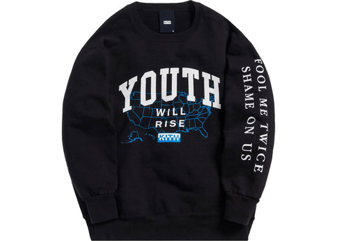 KITH Men's Black Presidents Day Crewneck Sweatshirt KH2327 X-Large NEW