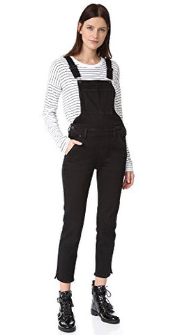 Ksubi Women's Raven Black Skinny Pinni Overalls $220 NWT