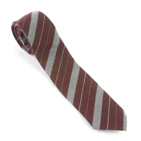 J. LINDEBERG Men's Lalle Vintage Stripe Neck Tie, Burgundy, One Size
