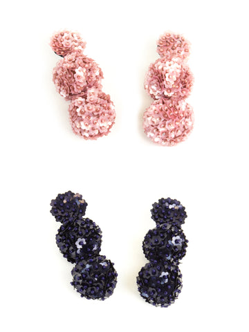 ROBERTA ROLLER RABBIT Women's Lat Tiered Ball Drop Earrings $38 NEW