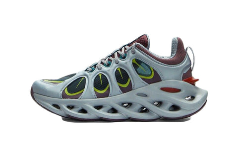 LI-NING x KITH Women's Arc Ace Sneakers, Snow Grey/Black Purple, US 7