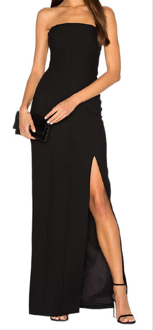 ELIZABETH AND JAMES Women's Black Carly Maxi Pencil Dress #316G022 12 NWT
