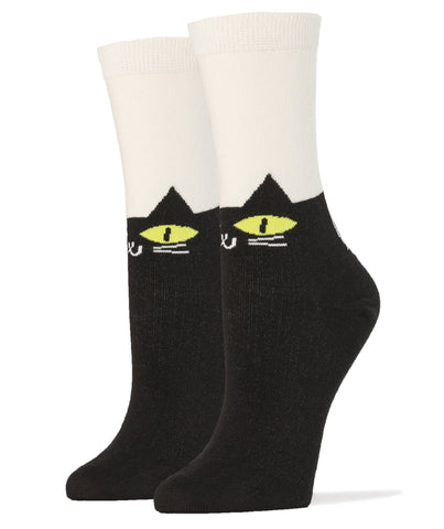 OOOH YEAH! Men's Novelty Crew Socks, MD5020C - It's Meow