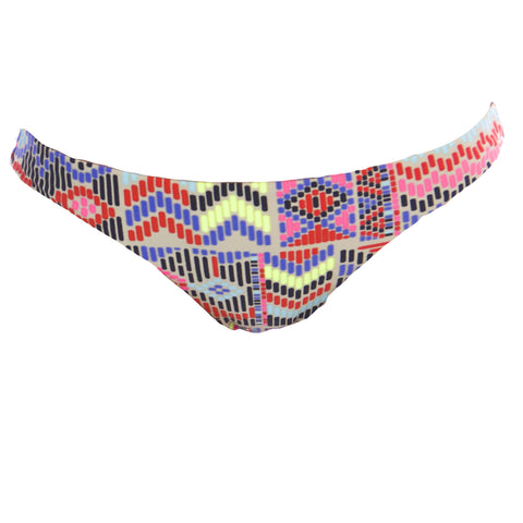 MARA HOFFMAN Mayan Printed Low Rise Bikini Bottom $110 NEW