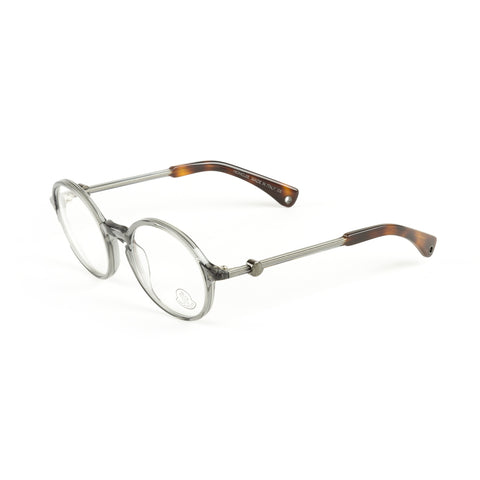 MONCLER Lunettes Grey Round Frame Eyeglass Frames MC019-V01 NEW